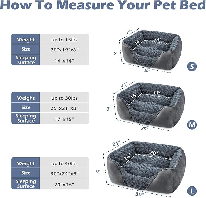 CozyNest™ Rectangular Dog Bed